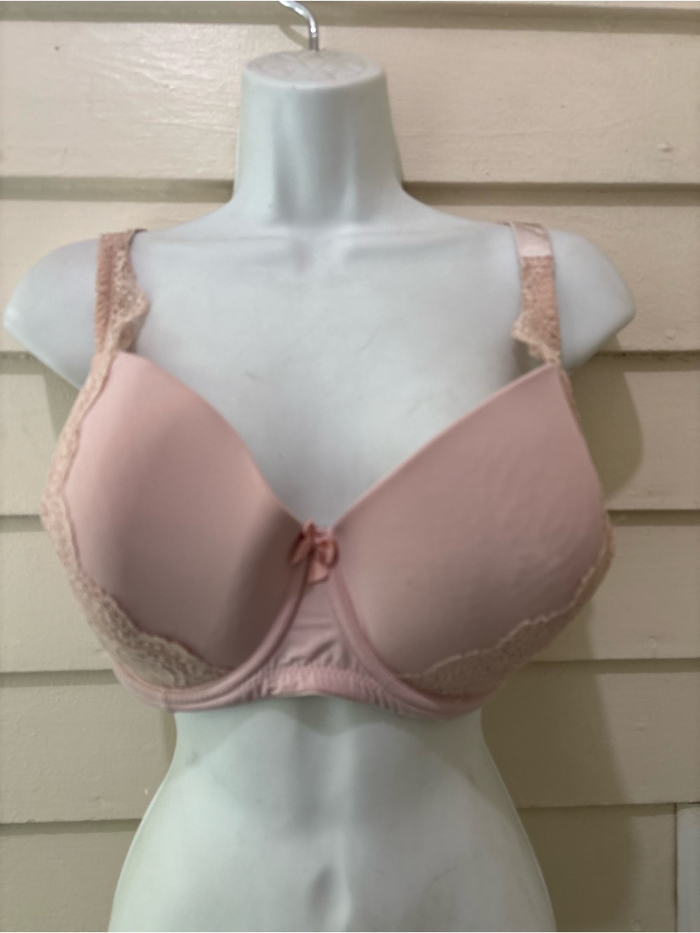 Parfait Intimates Blush Beige Lace Trim Large Cup Bra 34H
